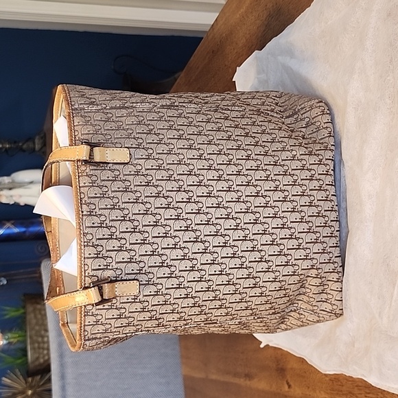 CHRISTIAN DIOR DIORISSIMO TROTTER VINTAGE TOTE WITH UNBRANDED DUST BAG 9… - Picture 4 of 16
